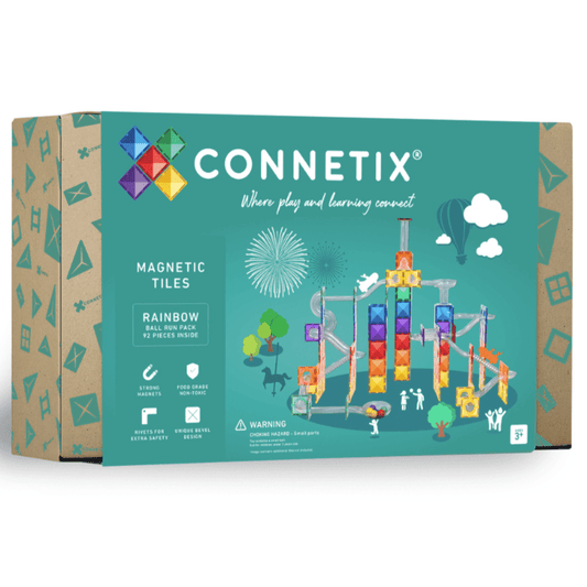 Connetix Marble Runs Default Connetix: Rainbow Ball Run Pack 92 Piece Set