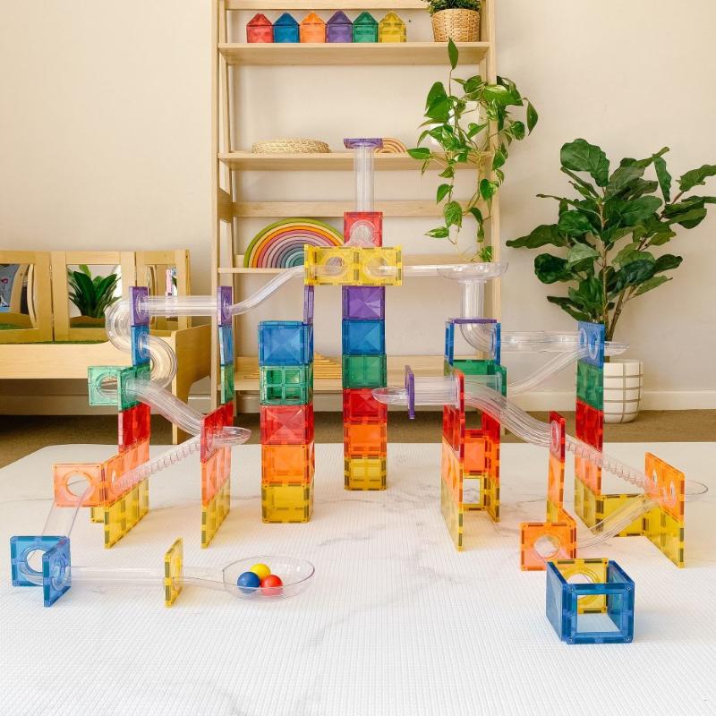 Connetix Marble Runs Default Connetix: Rainbow Ball Run Pack 92 Piece Set