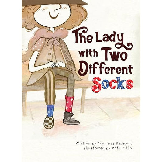 Courtney Bednyak Hardcover Books The Lady with the Two Different Socks
