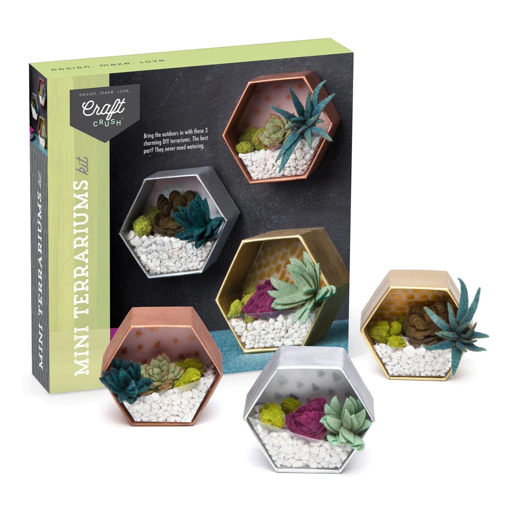 Craft Crush Art & Craft Activity Kits Craft Crush - Mini Terrariums