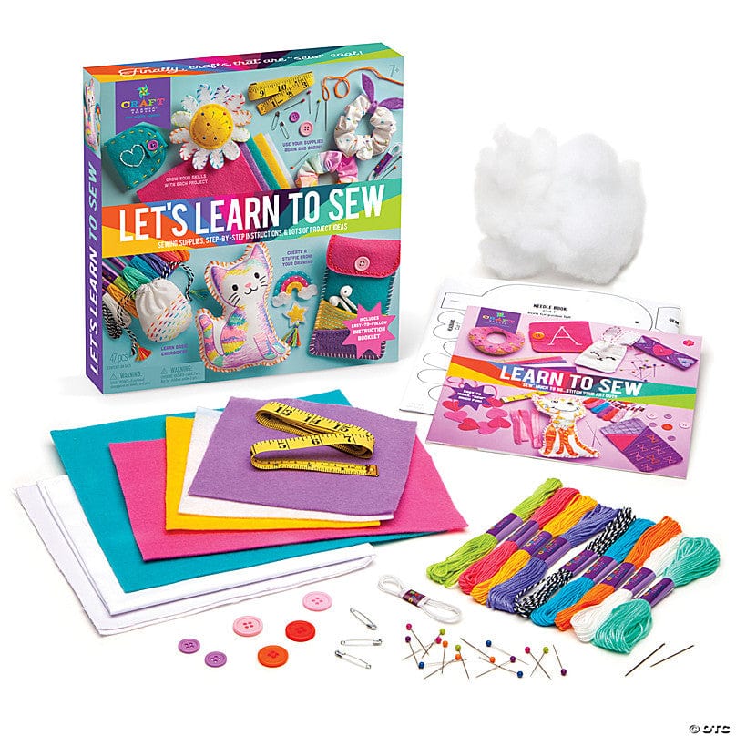 Craft-tastic Art & Craft Activity Kits Craft-tastic - Let's Learn to Sew