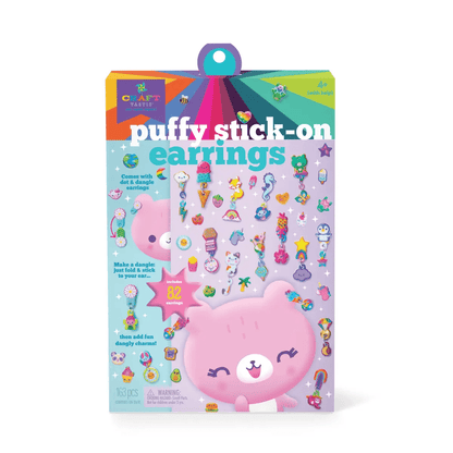 Craft-tastic Dress Up Accessories Craft-tastic: Puffy Stick on Earrings