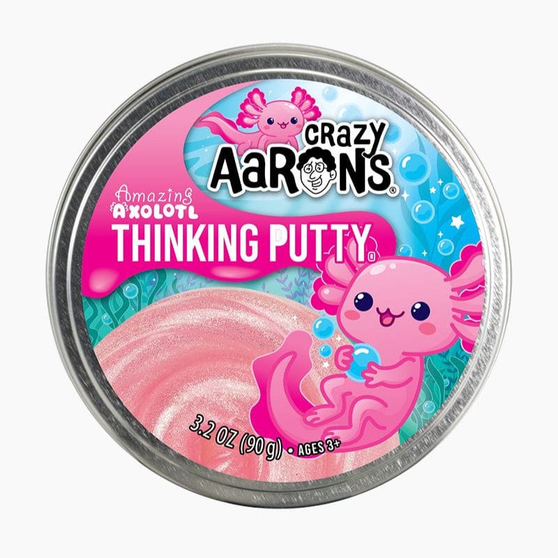 Crazy Aaron's Putty World Putty Amazing Axolotl Thinking Putty