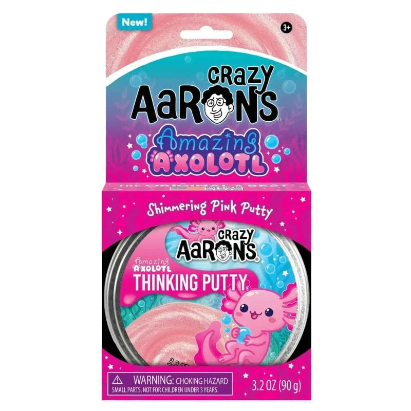 Crazy Aaron's Putty World Putty Amazing Axolotl Thinking Putty