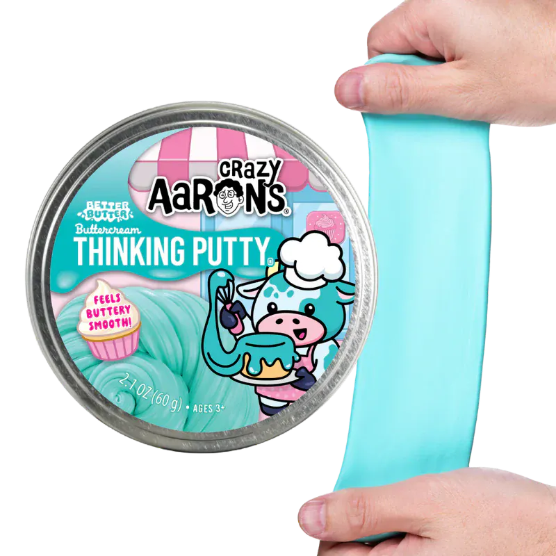 Crazy Aaron's Putty World Putty Better Butter Buttercream Thinking Putty