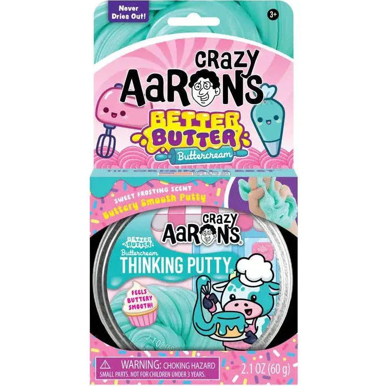 Crazy Aaron's Putty World Putty Better Butter Buttercream Thinking Putty