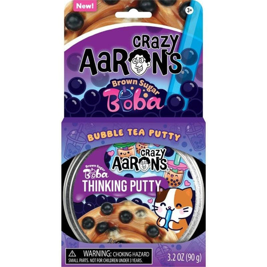 Crazy Aaron's Putty World Putty Default Brown Sugar Boba Thinking Putty