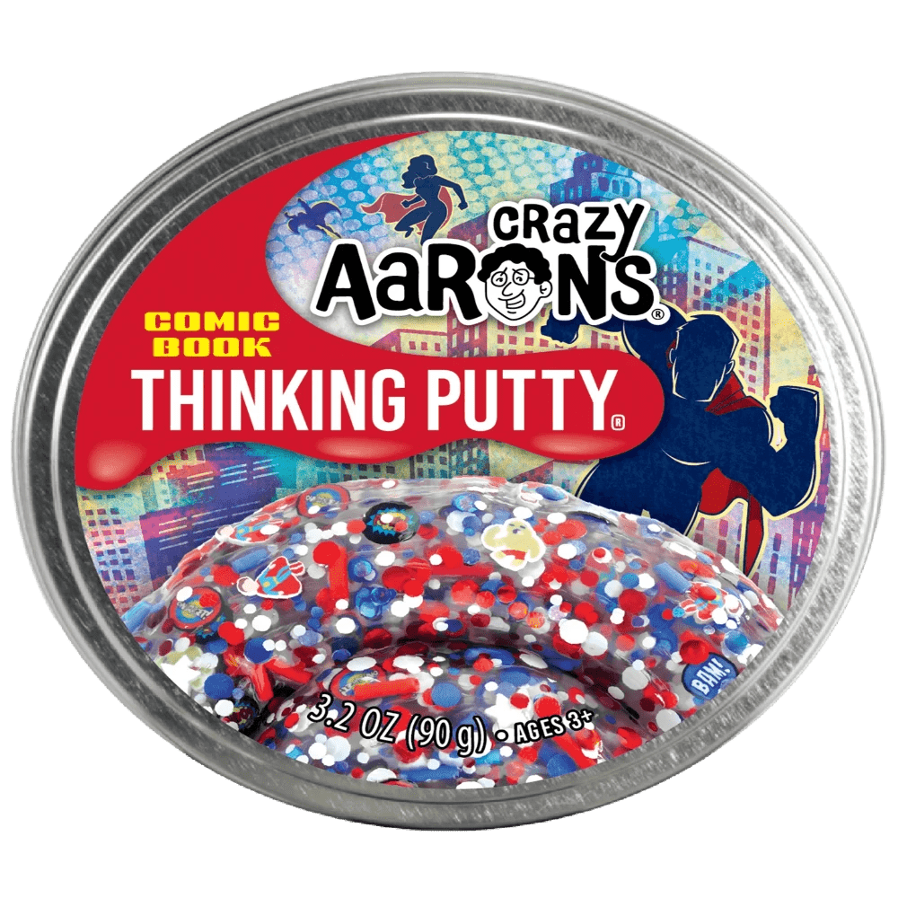 Crazy Aaron's Putty World Putty Default Comic Book Thinking Putty