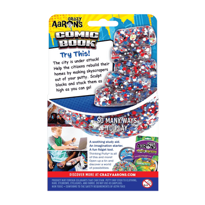 Crazy Aaron's Putty World Putty Default Comic Book Thinking Putty