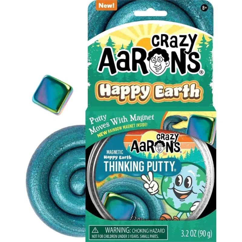 Crazy Aaron's Putty World Putty Default Happy Earth Magnetic Thinking Putty
