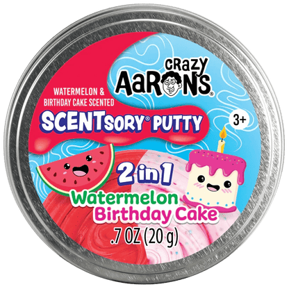 Crazy Aaron's Putty World Putty Default SCENTsory Thinking Putty - Watermelon/Birthday Cake