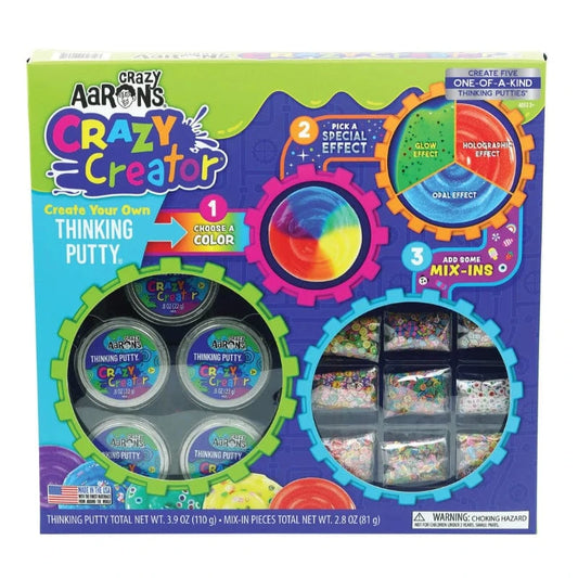 Crazy Aaron's Putty World Putty HOLIDAY Crazy Creator Thinking Putty Kit