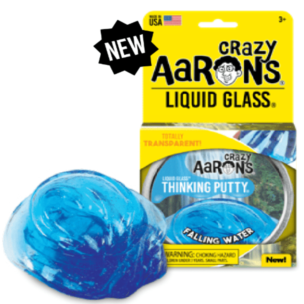 Crazy Aaron's Putty World Putty Liquid Glass - Falling Water Thinking Putty