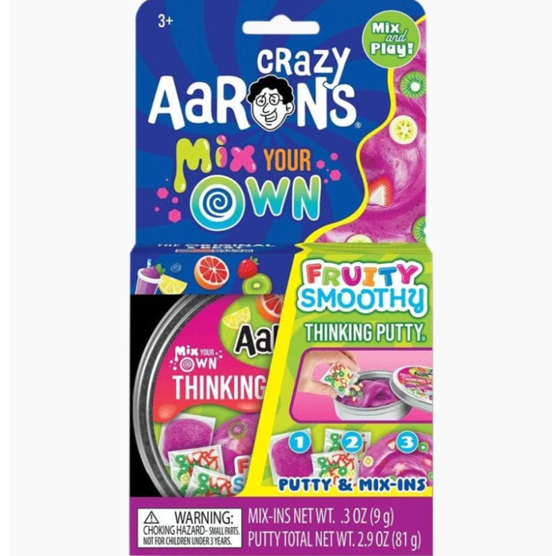 Crazy Aaron's Putty World Putty Mix Your Own Fruity Smoothy Thinking Putty