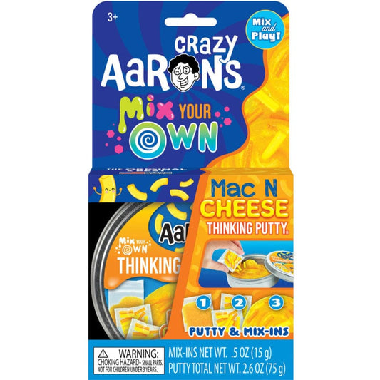 Crazy Aaron's Putty World Putty Mix Your Own Mac & Cheese Thinking Putty