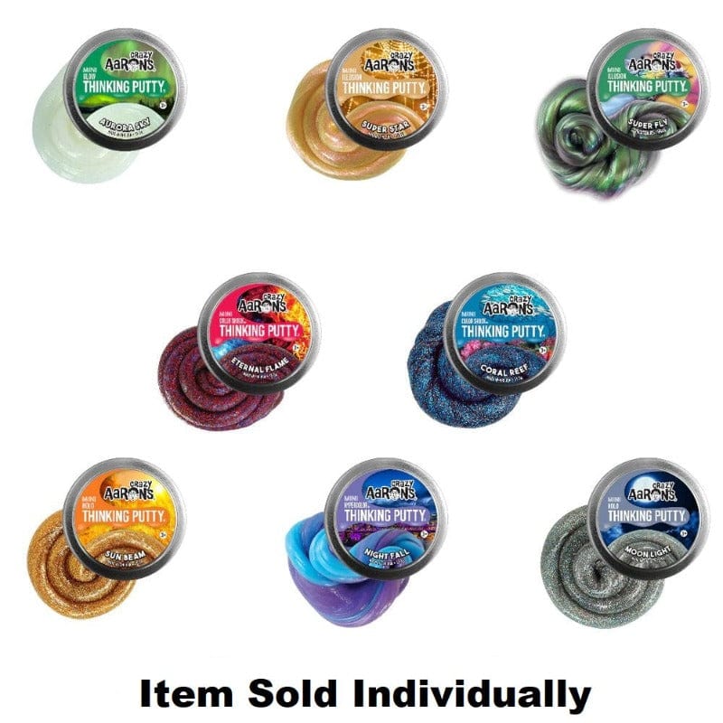 Crazy Aaron's Putty World Putty Small Tin Thinking Putty Singles (Assorted Styles)