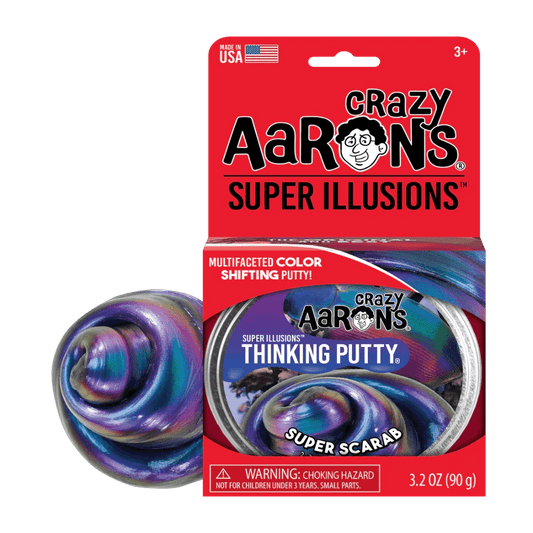 Crazy Aaron's Putty World Putty Super Scarab Super Illusions Thinking Putty