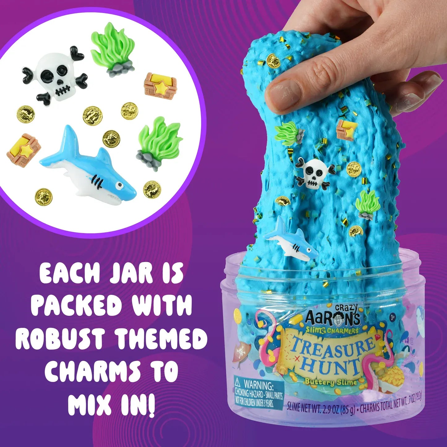 Crazy Aaron's Putty World Slime Slime Charmers - Treasure Hunt