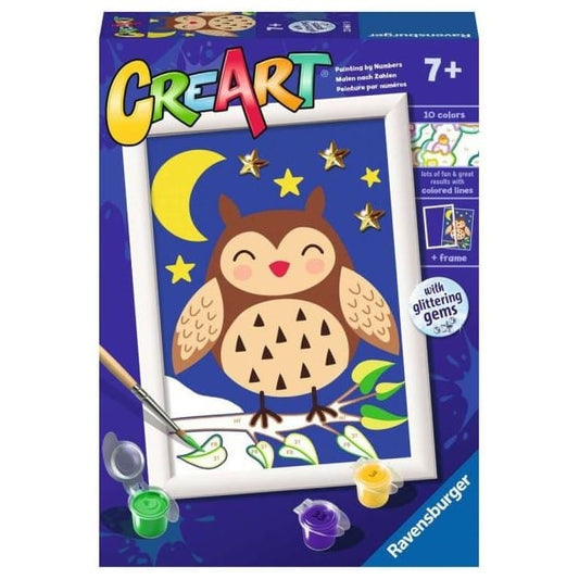 CreArt Coloring & Painting Kits Default CreArt: Paint by Number Cute Owl