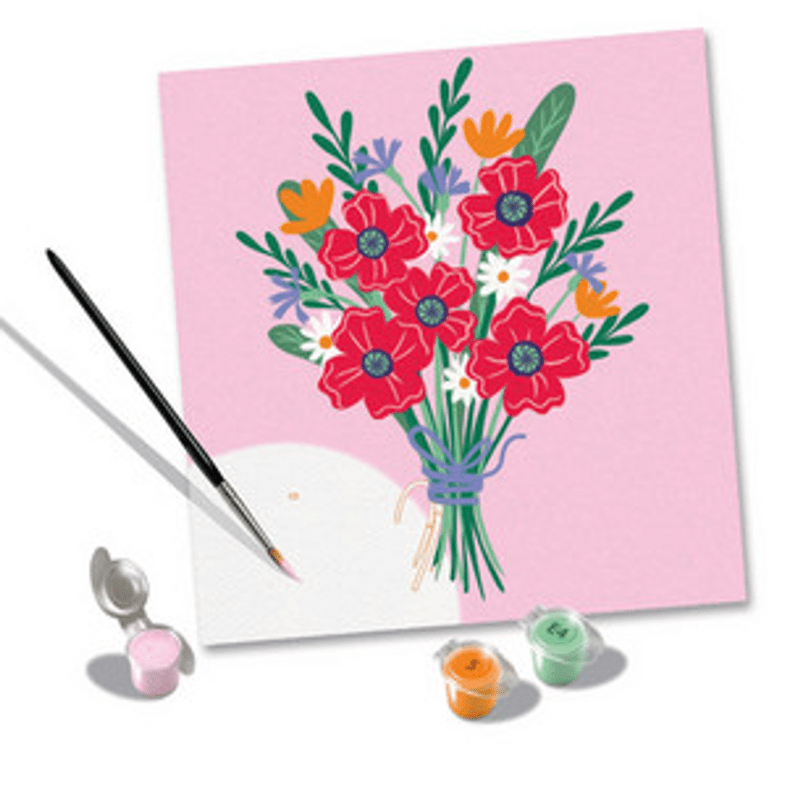 CreArt Coloring & Painting Kits Default CreArt: Paint by Number Poppy Bouquet