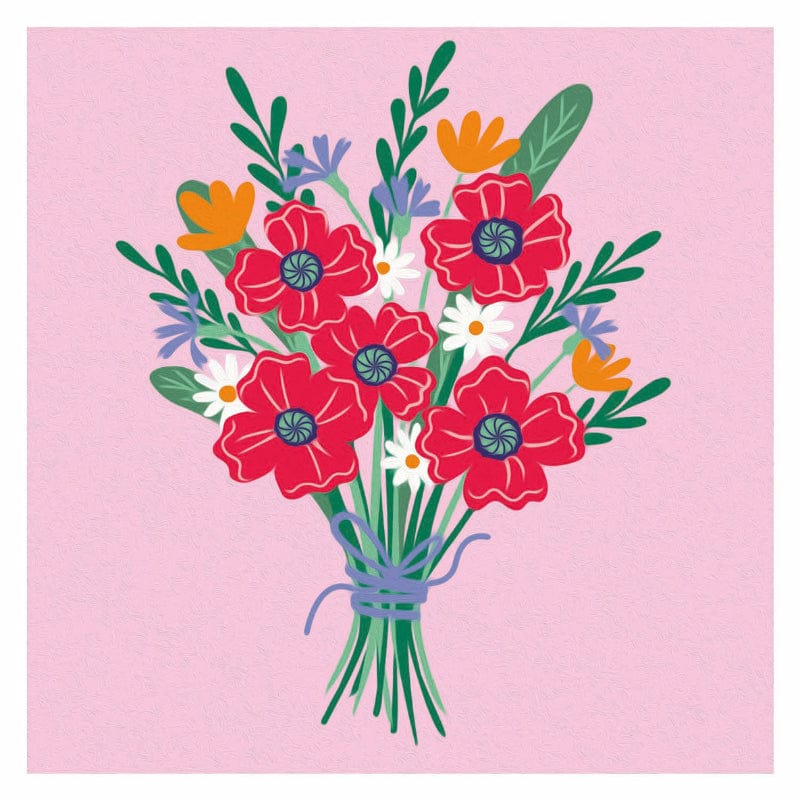 CreArt Coloring & Painting Kits Default CreArt: Paint by Number Poppy Bouquet