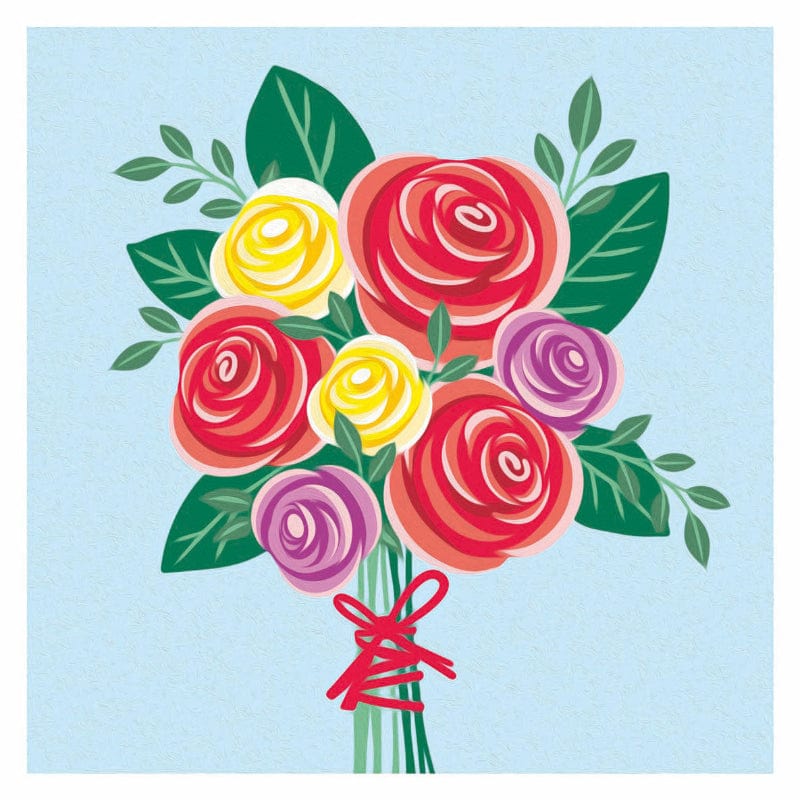 CreArt Coloring & Painting Kits Default CreArt: Paint by Number Rose Bouquet