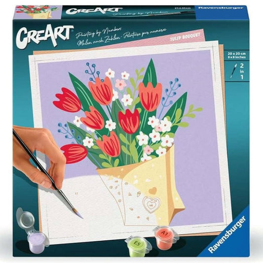 CreArt Coloring & Painting Kits Default CreArt: Paint by Number Tulip Bouquet
