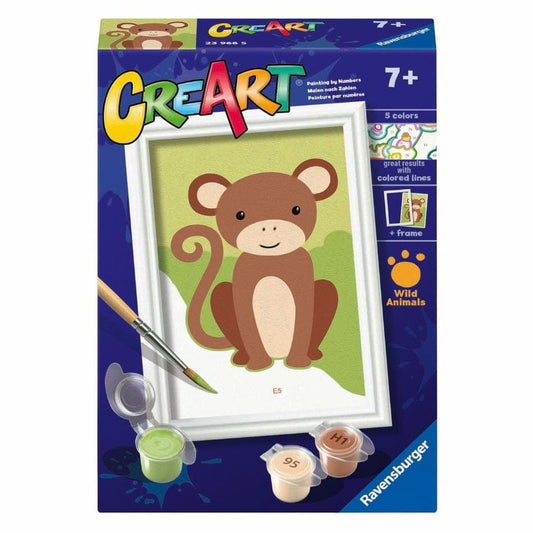 CreArt Coloring & Painting Kits Default CreArt: Paint by Number Wild Monkey