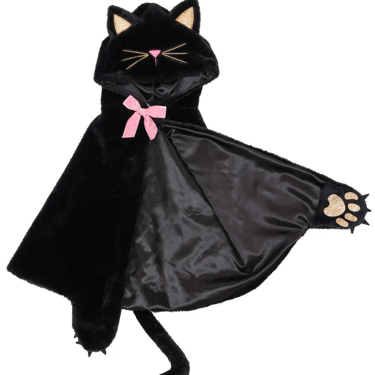 Creative Education Dress Up Accessories Default Black Cat Cuddle Cape (Size 4-6)