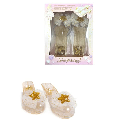 Creative Education Dress Up Accessories Reigning Beauty High Heels - Gold