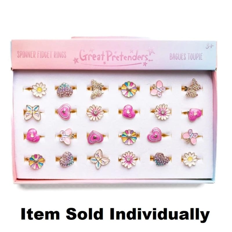 Creative Education Dress Up Accessories Spinner Fidget Ring (Assorted Styles)