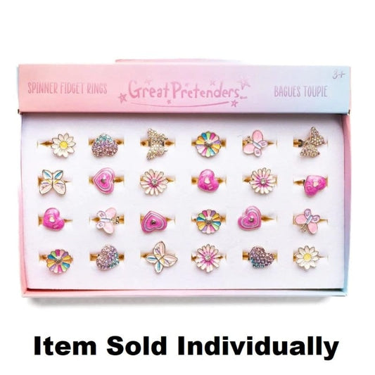 Creative Education Dress Up Accessories Spinner Fidget Ring (Assorted Styles)