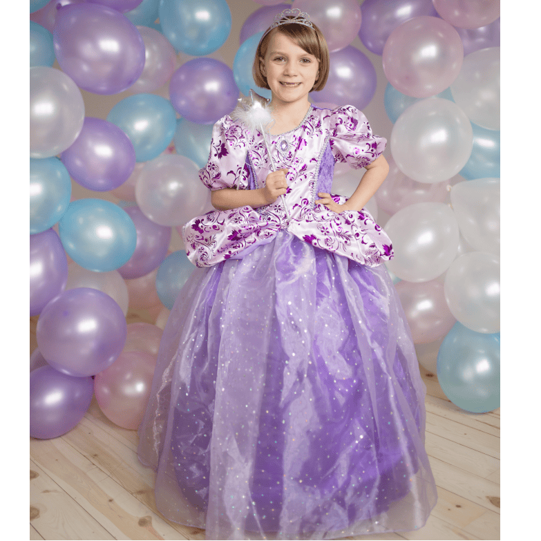 Creative Education Dress Up Outfits Default Royal Pretty Princess Dress - Lilac (3-4)