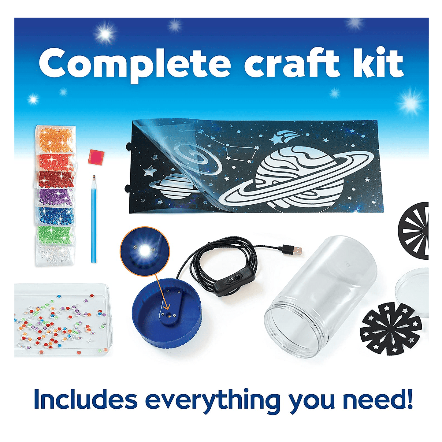 Creativity for Kids Art & Craft Activity Kits Big Gem Diamond Painting Light