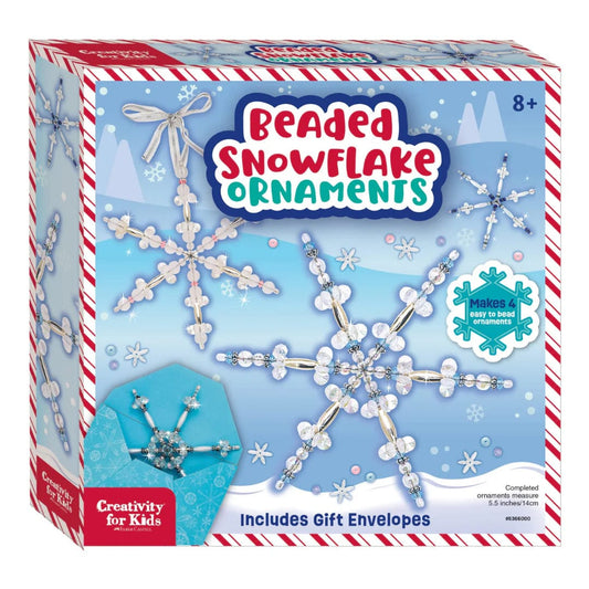 Creativity for Kids Art & Craft Activity Kits Default Beaded Snowflake Ornaments