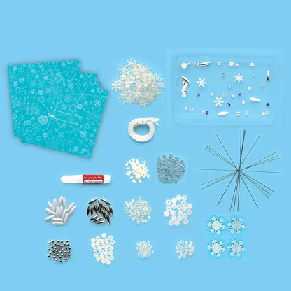 Creativity for Kids Art & Craft Activity Kits Default Beaded Snowflake Ornaments