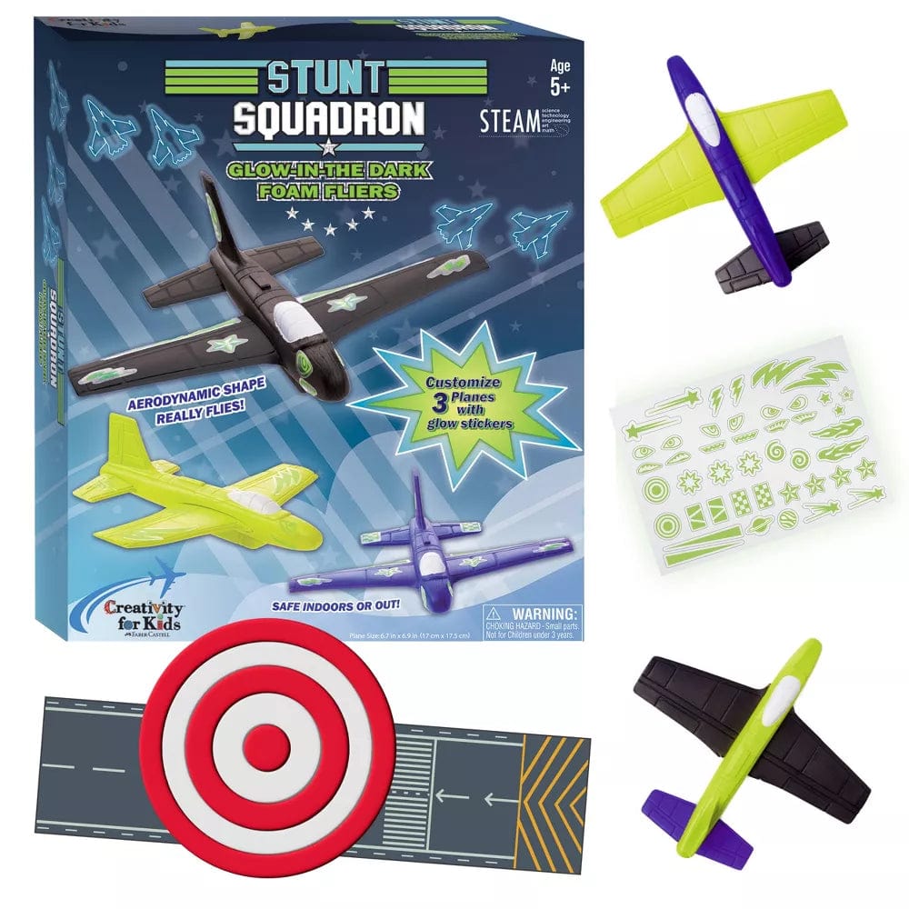 Creativity for Kids Art & Craft Activity Kits Default Stunt Squadron Glow in the Dark Foam Fliers