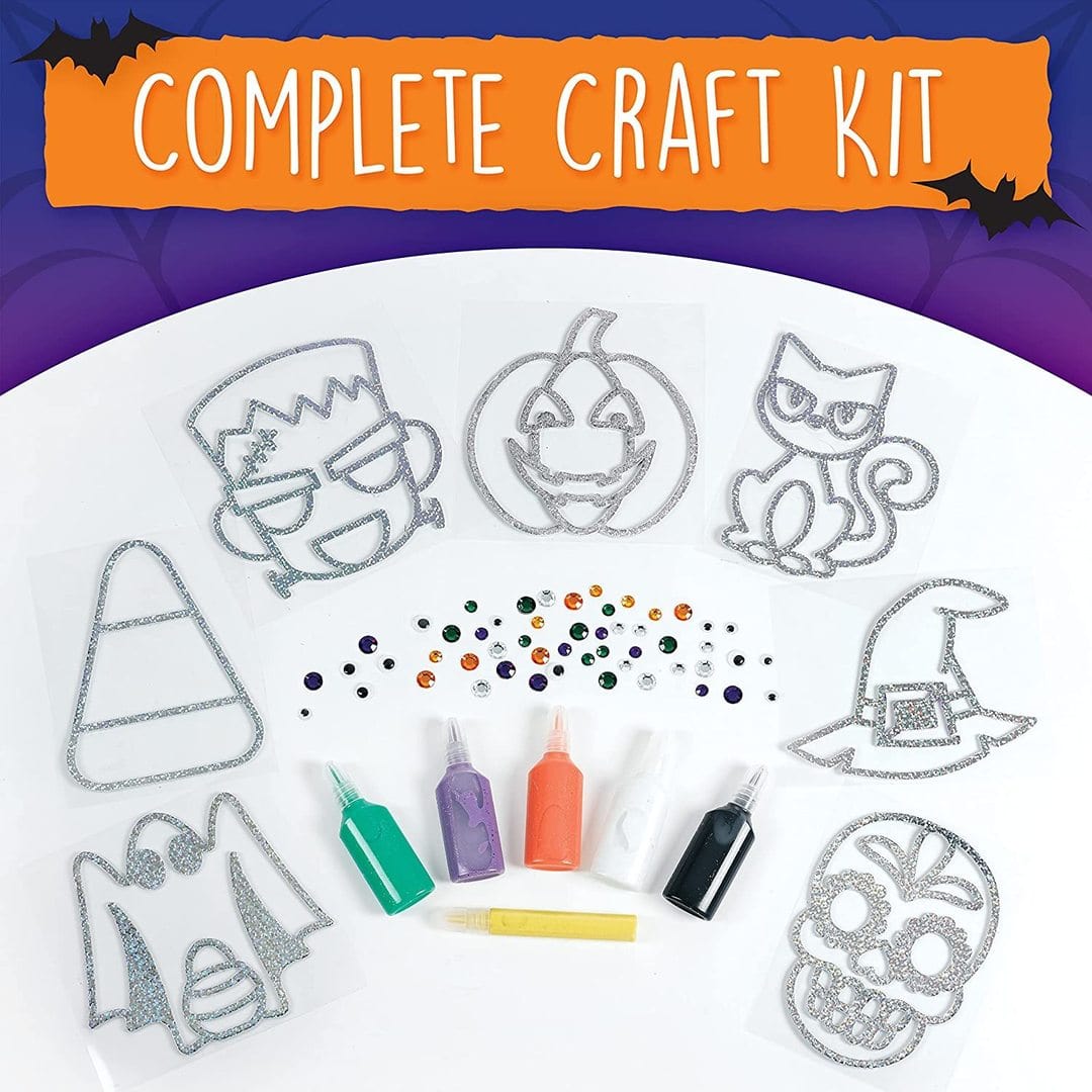 Creativity for Kids Art & Craft Activity Kits Easy Sparkle Window Art - Halloween