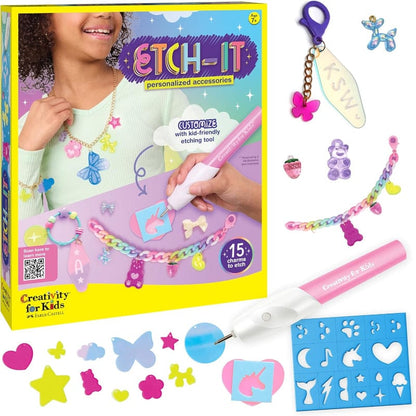 Creativity for Kids Art & Craft Activity Kits Etch-It Personalized Accessories