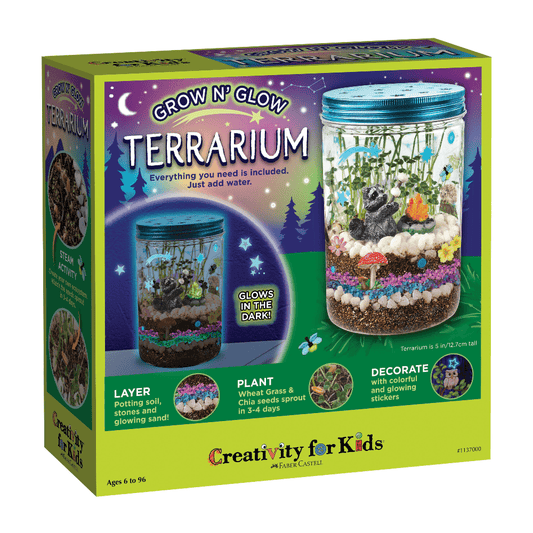 Creativity for Kids Art & Craft Activity Kits Grow N' Glow - Terrarium