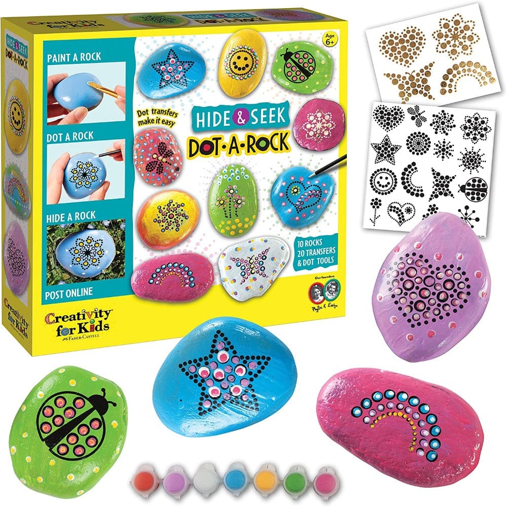 Creativity for Kids Art & Craft Activity Kits Hide & Seek Dot-a-Rock