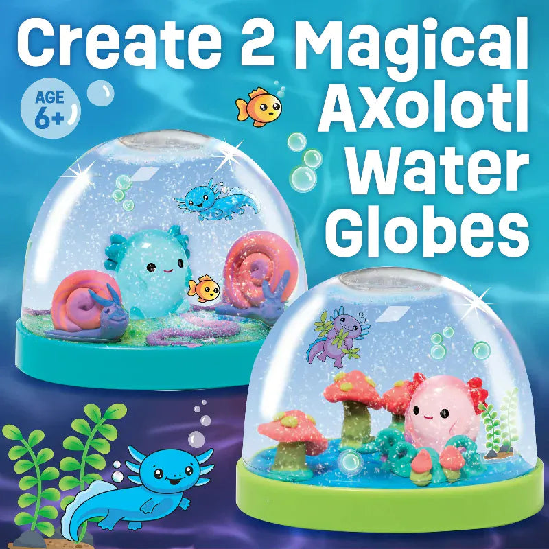 Creativity for Kids Art & Craft Activity Kits Make Your Own Water Globes - Axolotls