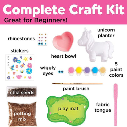 Creativity for Kids Art & Craft Activity Kits Self-Watering Plant Pet Unicorn