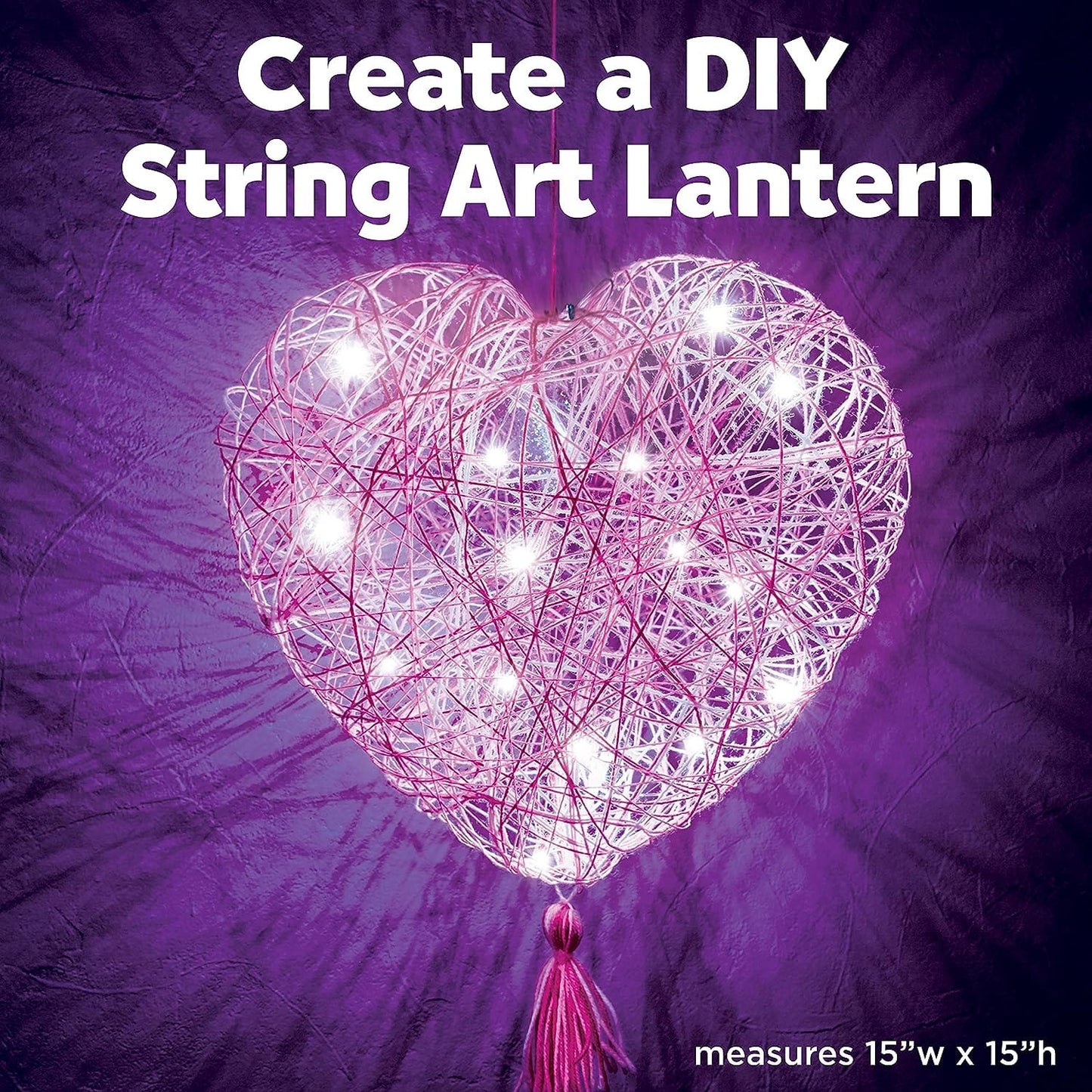 Creativity for Kids Art & Craft Activity Kits String Art - Heart Light