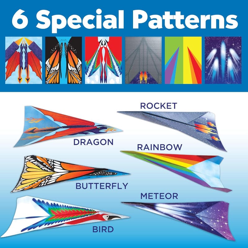 Creativity for Kids Art & Craft Activity Kits Stunt Squadron Fold & Launch Paper Airplanes