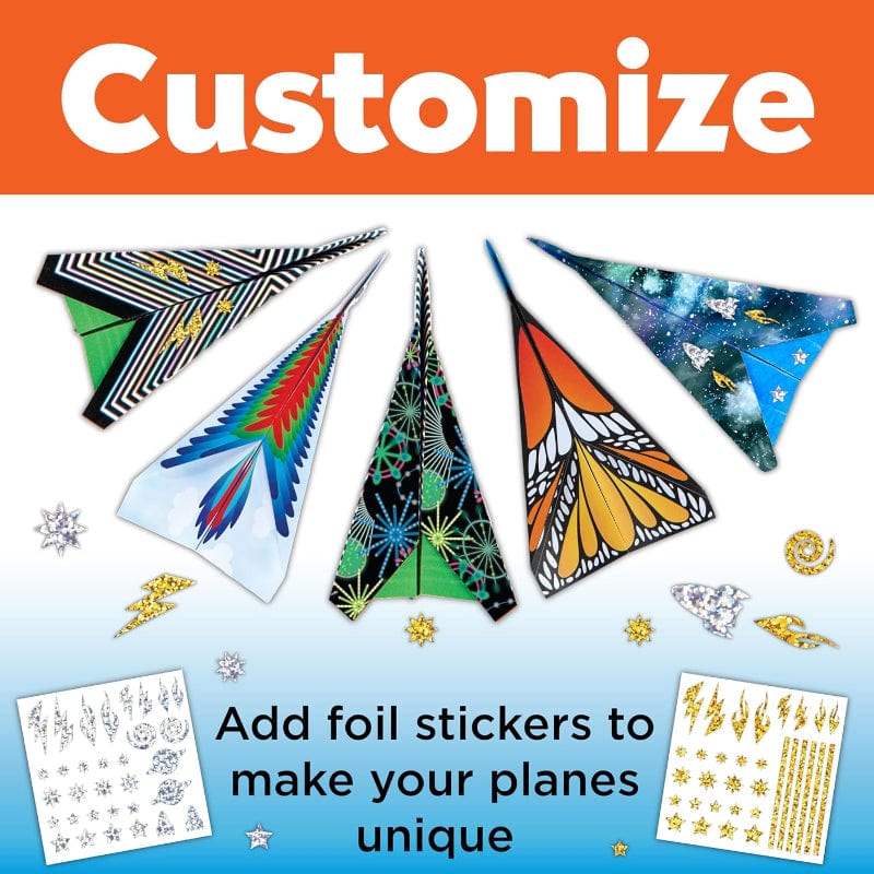 Creativity for Kids Art & Craft Activity Kits Stunt Squadron Fold & Launch Paper Airplanes