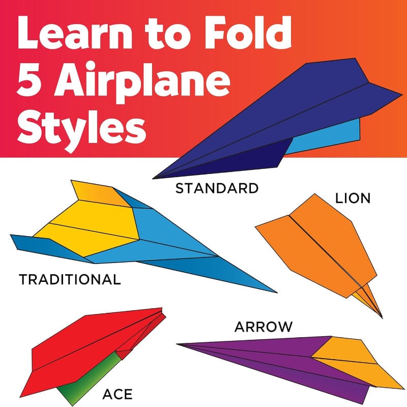 Creativity for Kids Art & Craft Activity Kits Stunt Squadron Fold & Launch Paper Airplanes