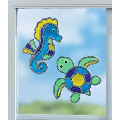 Creativity for Kids Art & Craft Activity Kits Window Art - Ocean Friends