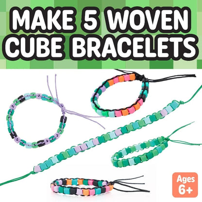 Creativity for Kids Art & Craft Jewelry Activity Kits Woven Cube Bracelets Mini Kit