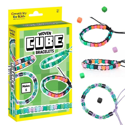 Creativity for Kids Art & Craft Jewelry Activity Kits Woven Cube Bracelets Mini Kit